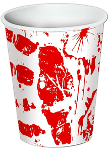 Bloody Handprints Cups. Table Decorations.