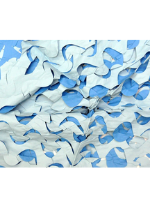 Blue And Light Blue  Crazy Camo 8X10 Ft. Webs And Cloth.