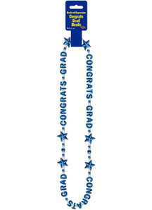 Blue Beads. Graduation Decorations.
