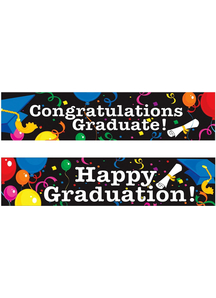Celebreting Graduation Banners.
