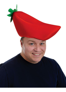 Chili Pepper Hat. Fiesta Decorations.