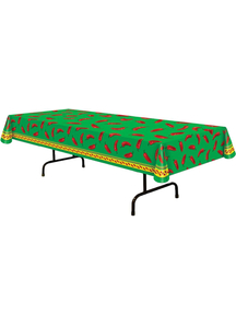 Chili Pepper Tablecloth. Fiesta Decorations.