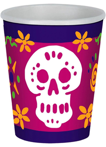 Day Of The Dead Beverage Cups. Table Decoration.