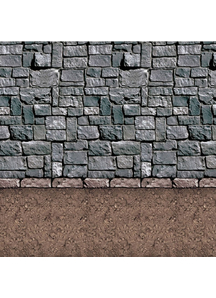 Dirt Floor Backdrop. Walls, Doors, Windows Halloween Decorations.
