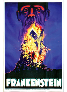 Frankenstein Poster Cling. Walls, Doors, Windows  Decorations.