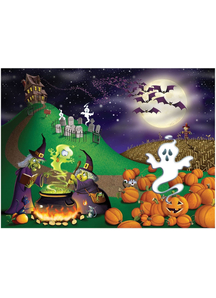Halloween Insta-Mural. Walls, Doors, Windows Halloween Decorations.