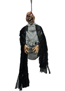 Hanging By Eye Lid Zombie.  Halloween Props.