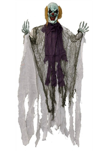 Hanging Devil Clown 36 In.  Halloween Props.