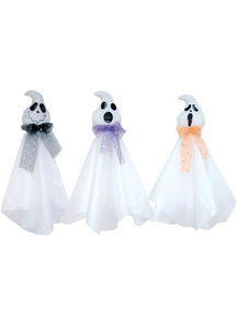 Hanging Friendly Ghosts.  Halloween Props.