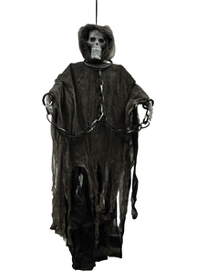 Hanging Grey Reaper 60 In.  Halloween Props.