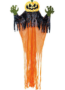 Hanging Pumpkin Monster.  Halloween Props.