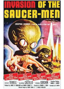 Invasion Of Saucer Men Poster. Walls, Doors, Windows Decorations.