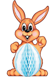 Large Tissue Bunny. Easter Decoration.