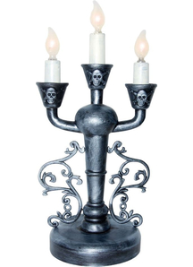 Led Silver Candelabra. Table Decoration.