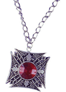Medallion Vampire Red Gem