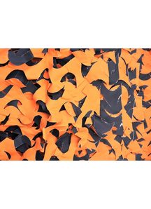 Orange And Black Crazy Camo 8X10 Ft. Webs And Cloth.