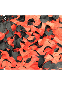 Red And Black Crazy Camo 8X10 Ft. Webs And Cloth.
