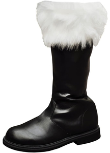Santa Boot With White Fur Cuff