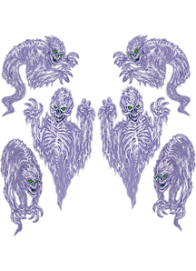 Scary Spirit Props. Walls, Doors, Windows Halloween Decorations.