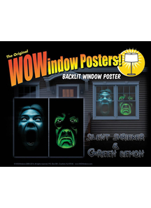 Silent Shrieker And Green Demon. Walls, Doors, Windows Decoration.