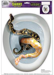 Snake Toilet Topper Peel. Halloween Decoration.