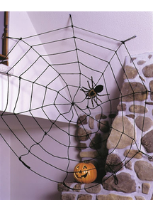 Spider Web 9 Ft Rope Black. Webs And Cloth.