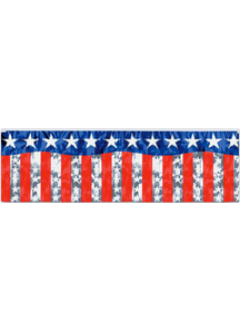 Stars Stripes Banner. Patriotic Decorations.