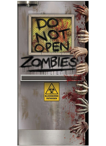 Zombies Lab Door Cover. Walls, Doors, Windows Decoration.