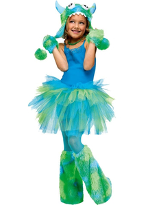 Glitter Tutu Child Green Blue