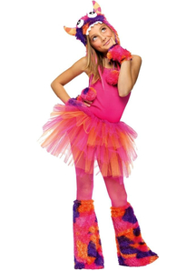 Glitter Tutu Child Pink Orange