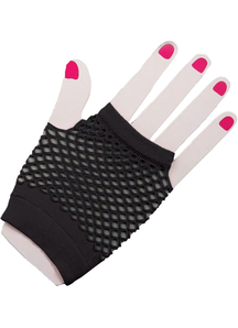 Gloves Fingerles Fishnt Black