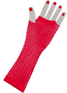 Gloves Fingerless Long  Pink