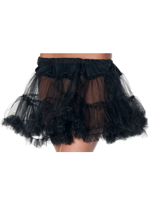 Petticoat Tutu Adult Black
