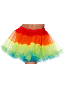 Petticoat Tutu Adult Rainbow