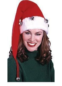 Santa Hat W Bells X Long