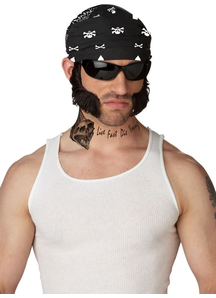 Biker Chops With Bandana