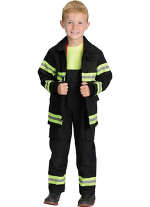 Black Firefighter Child Costume