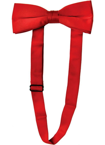 Bow Tie Satin Band Red