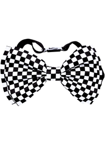 Bow Tie White/Black Check