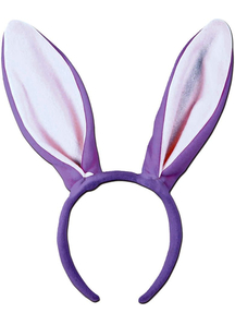 Bunny Ears Lavender/White