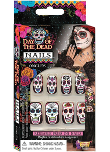 Day Of Dead Nails Accessory