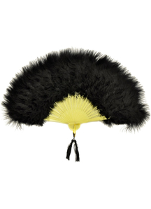 Fan Marabou Feather Black