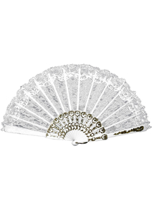 Fan White Lace