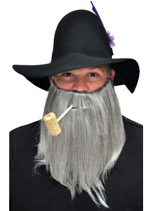 Full Beard And Mustache Grey