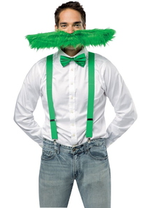 Green Super Stache 20 Inches