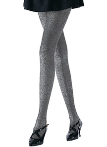 Lurex Opaque Tights Bk/Rd