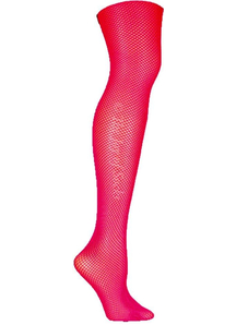 Mesh Pantyhose Neon Pink 1 Sz