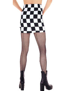 Mesh Pantyhose W Seam Bk Plus