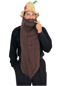 Mohair 25 Inches Brown Beard