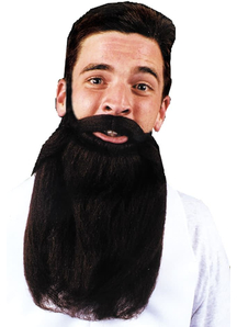Mustache Beard Black 14 Inches